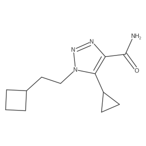 1-(2-cyclobutylethyl)-5-cyclopropyl-1H-1,2,3-triazole-4-carboxamide结构式