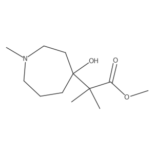 Methyl 2-(4-hydroxy-1-methylazepan-4-yl)-2-methylpropanoate Structure
