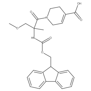 1-[2-({[(9H-fluoren-9-yl)methoxy]carbonyl}amino)-3-methoxy-2-methylpropanoyl]-1,2,3,6-tetrahydropyridine-4-carboxylic acid Structure