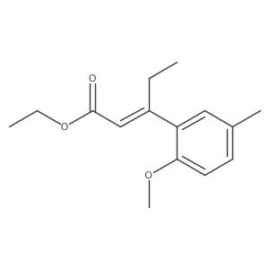 ethyl (2Z)-3-(2-methoxy-5-methylphenyl)pent-2-enoate Structure