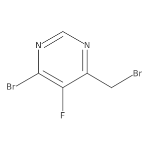 4-Bromo-6-(bromomethyl)-5-fluoropyrimidine结构式