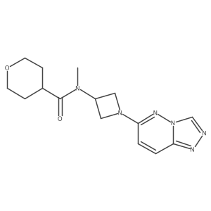 N-methyl-N-(1-{[1,2,4]triazolo[4,3-b]pyridazin-6-yl}azetidin-3-yl)oxane-4-carboxamide Structure