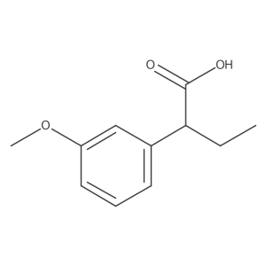 2-(3-Methoxyphenyl)butanoic acid结构式