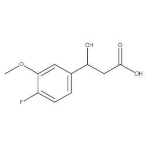 (3R)-3-(4-fluoro-3-methoxyphenyl)-3-hydroxypropanoic acid Structure