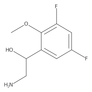(1R)-2-amino-1-(3,5-difluoro-2-methoxyphenyl)ethan-1-ol Structure