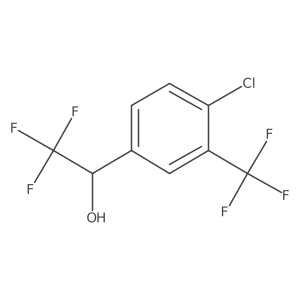(1S)-1-[4-chloro-3-(trifluoromethyl)phenyl]-2,2,2-trifluoroethan-1-ol Structure