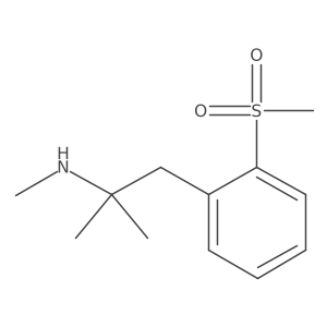 [1-(2-Methanesulfonylphenyl)-2-methylpropan-2-yl](methyl)amine Structure