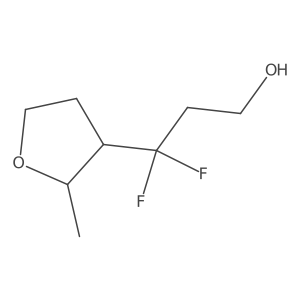 3,3-Difluoro-3-(2-methyloxolan-3-yl)propan-1-ol Structure