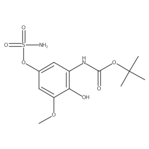 tert-butyl N-[2-hydroxy-3-methoxy-5-(sulfamoyloxy)phenyl]carbamate结构式