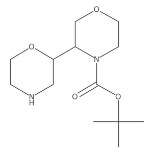 Tert-butyl 3-(morpholin-2-yl)morpholine-4-carboxylate Structure