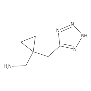 {1-[(1H-1,2,3,4-tetrazol-5-yl)methyl]cyclopropyl}methanamine Structure