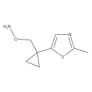 O-{[1-(2-methyl-1,3-thiazol-5-yl)cyclopropyl]methyl}hydroxylamine Structure