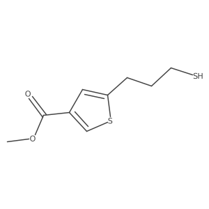 Methyl 5-(3-sulfanylpropyl)thiophene-3-carboxylate Structure