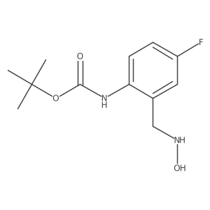 tert-butyl N-{4-fluoro-2-[(hydroxyamino)methyl]phenyl}carbamate结构式