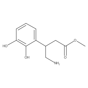 Methyl 4-amino-3-(2,3-dihydroxyphenyl)butanoate结构式