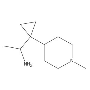 1-[1-(1-Methylpiperidin-4-yl)cyclopropyl]ethan-1-amine Structure