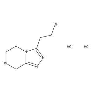 2-(5,6,7,8-Tetrahydro-[1,2,4]triazolo[4,3-a]pyrazin-3-yl)ethan-1-ol dihydrochloride Structure
