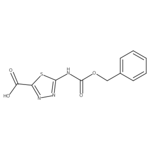 5-{[(Benzyloxy)carbonyl]amino}-1,3,4-thiadiazole-2-carboxylic acid Structure
