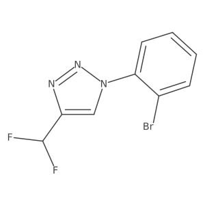 1-(2-Bromophenyl)-4-(difluoromethyl)triazole结构式