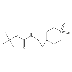 Tert-Butyl N-(6,6-dioxo-6-thiaspiro[2.5]octan-1-yl)carbamate结构式