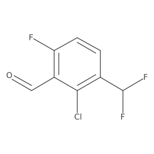 2-Chloro-3-(difluoromethyl)-6-fluorobenzaldehyde结构式