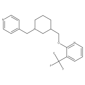 2-({1-[(Pyridin-4-yl)methyl]piperidin-3-yl}methoxy)-3-(trifluoromethyl)pyridine结构式