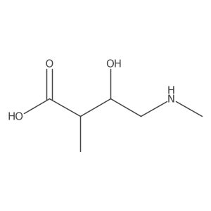 3-Hydroxy-2-methyl-4-(methylamino)butanoic acid结构式