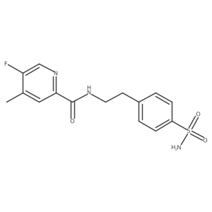 5-Fluoro-4-methyl-N-[2-(4-sulfamoylphenyl)ethyl]pyridine-2-carboxamide Structure