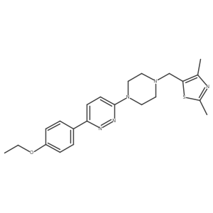 3-{4-[(2,4-Dimethyl-1,3-thiazol-5-yl)methyl]piperazin-1-yl}-6-(4-ethoxyphenyl)pyridazine结构式