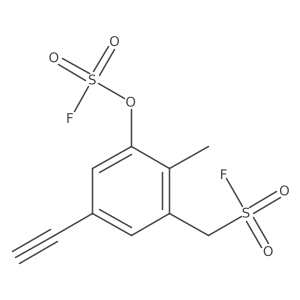 {5-Ethynyl-3-[(fluorosulfonyl)oxy]-2-methylphenyl}methanesulfonyl fluoride Structure