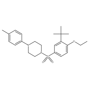 1-(3-Tert-butyl-4-ethoxybenzenesulfonyl)-4-(4-methylphenyl)piperazine结构式