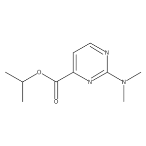 Propan-2-yl 2-(dimethylamino)pyrimidine-4-carboxylate结构式