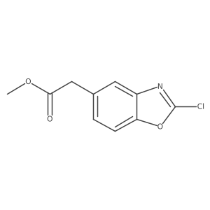 (2-Chloro-benzooxazol-5-yl)-acetic acid methyl ester Structure