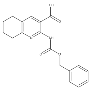 2-{[(Benzyloxy)carbonyl]amino}-5,6,7,8-tetrahydroquinoline-3-carboxylic acid Structure