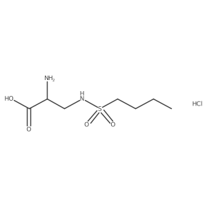 (2s)-2-Amino-3-(butane-1-sulfonamido)propanoic acid hydrochloride Structure
