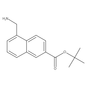 Tert-butyl 5-(aminomethyl)naphthalene-2-carboxylate Structure