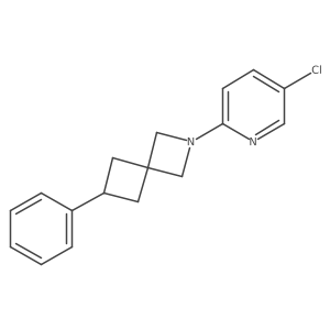 2-(5-Chloropyridin-2-yl)-6-phenyl-2-azaspiro[3.3]heptane结构式