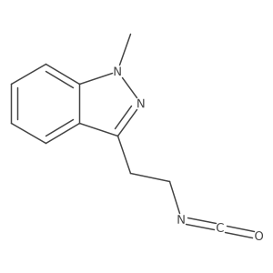 3-(2-isocyanatoethyl)-1-methyl-1H-indazole结构式