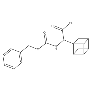 2-(benzyloxycarbonylamino)-2-cuban-1-yl-acetic acid结构式