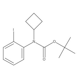 tert-butyl N-cyclobutyl-N-(2-iodophenyl)carbamate结构式