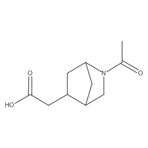2-{2-Acetyl-2-azabicyclo[2.2.1]heptan-5-yl}acetic acid Structure