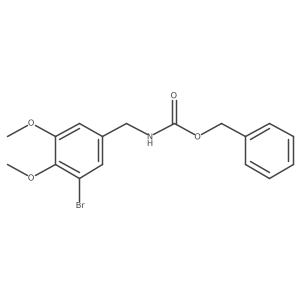 benzyl N-[(3-bromo-4,5-dimethoxyphenyl)methyl]carbamate Structure