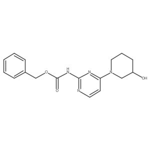 benzyl N-[4-(3-hydroxypiperidin-1-yl)pyrimidin-2-yl]carbamate Structure