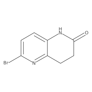 6-Bromo-3,4-dihydro-1,5-naphthyridin-2(1H)-one结构式