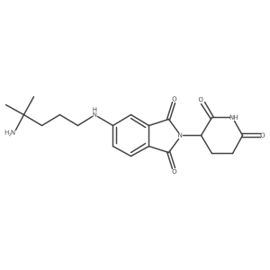 5-[(4-Amino-4-methyl-pentyl)amino]-2-(2,6-dioxo-3-piperidyl)isoindoline-1,3-dione Structure