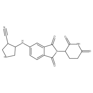 4-{[2-(2,6-dioxopiperidin-3-yl)-1,3-dioxo-2,3-dihydro-1H-isoindol-5-yl]amino}pyrrolidine-3-carbonitrile Structure