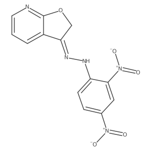 Furo[2,3-b]pyridin-3(2H)-one, 2-(2,4-dinitrophenyl)hydrazone结构式