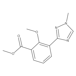 methyl 2-methoxy-3-(1-methyl-1H-1,2,4-triazol-3-yl)benzoate Structure