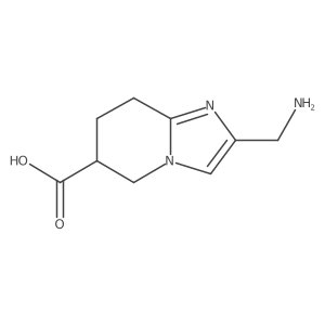 2-(aminomethyl)-5H,6H,7H,8H-imidazo[1,2-a]pyridine-6-carboxylic acid Structure