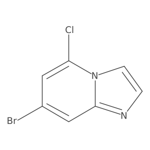 7-Bromo-5-chloroimidazo[1,2-A]pyridine结构式